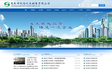自貢黑羽網絡網頁制作案例- 天長市優信儀表銷售有限公司